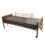 Semi electric hospital bed for elderly homecare with motorized adjustments