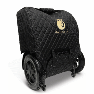 ComfyGO wheelchair travel bag with joystick protection for electric wheelchair models