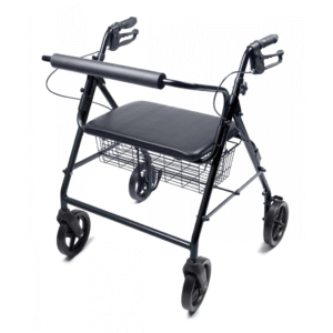 Lumex Walkabout Imperial – Wide Rollator Walker with Seat for Heavy-Duty Support - Image 3