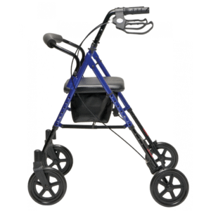 Lumex Set n’ Go – Extra-Wide Rollator Walker with Adjustable Seat and 350 lb Capacity - Image 2