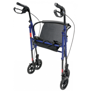 Lumex Set n’ Go – Extra-Wide Rollator Walker with Adjustable Seat and 350 lb Capacity - Image 4