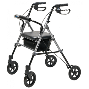 Lumex Set n’ Go – Extra-Wide Rollator Walker with Adjustable Seat and 350 lb Capacity - Image 5