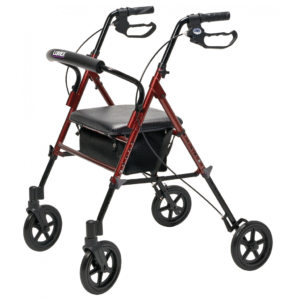 Lumex Set n’ Go – Extra-Wide Rollator Walker with Adjustable Seat and 350 lb Capacity - Image 7
