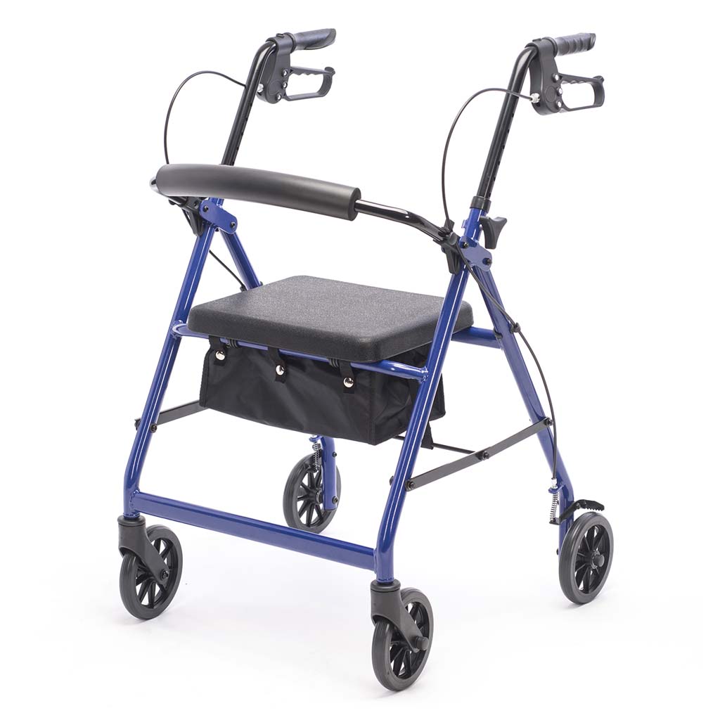 Blue KD Steel Rollator 01 Blue KD Steel Rollator 01