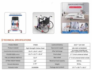 Top Medical Extended Leg Patient Lift Transfer Chair sp5 Top Medical Extended Leg Patient Lift Transfer Chair sp5