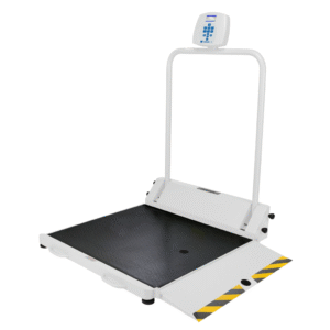 Health o meter wheelchair scale with dual ramps and foldable platform – 1000 lb digital medical scale for hospitals and clinics