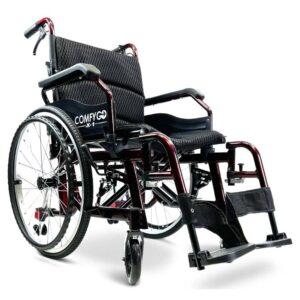 ComfyGo X-1 Manual Lightweight Wheelchair – Quick-Release Wheels, Travel-Friendly, Durable Frame - Image 5