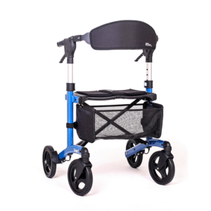 Triumph Escape lightweight rollator walker with seat and folding frame for seniors